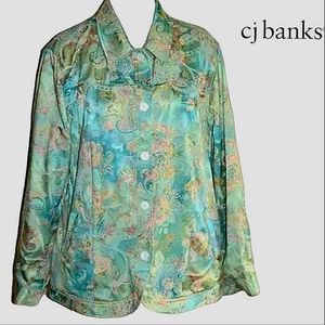 CJ banks jacquard  jacket X